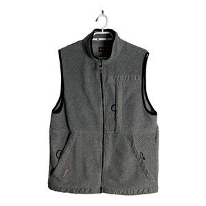 Nevada Gray Fleece Full Zip Sleeveless Vest